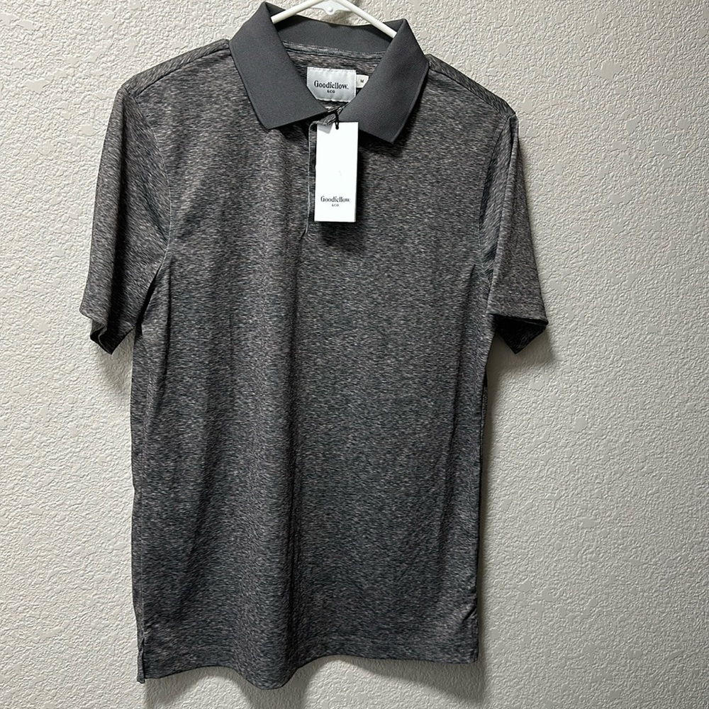 Goodfellow & Co grey polo. Moisture wicking. Quick dry